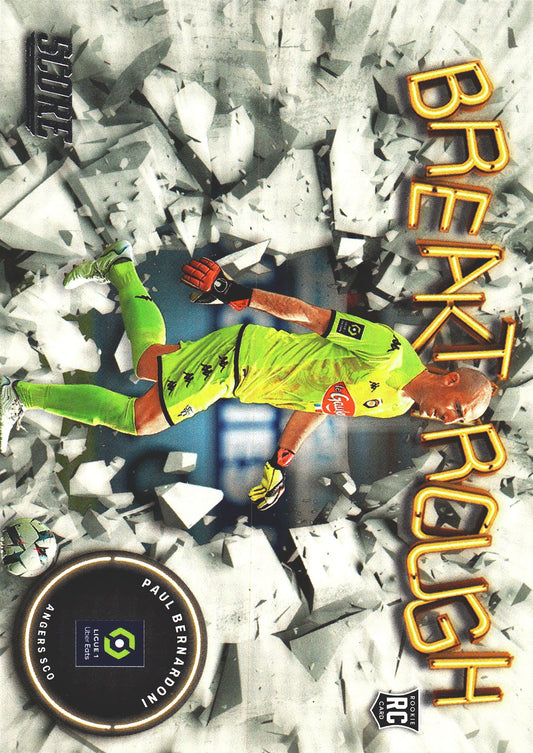 2022 Panini Score Ligue 1 Breakthrough Paul Bernardoni RC #1 Angers SCO