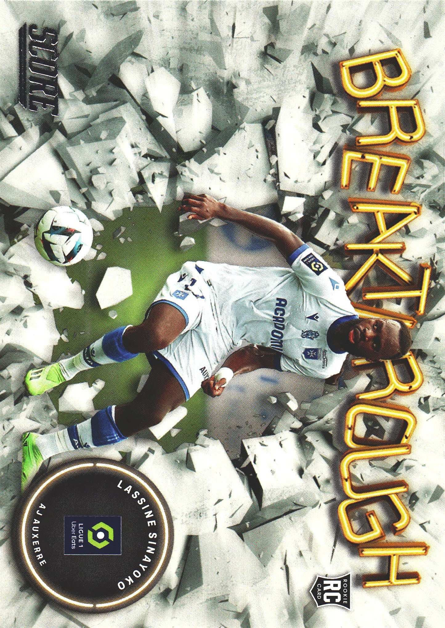 2022 Panini Score Ligue 1 Breakthrough Lassine Sinayoko RC #2 AJ Auxerre
