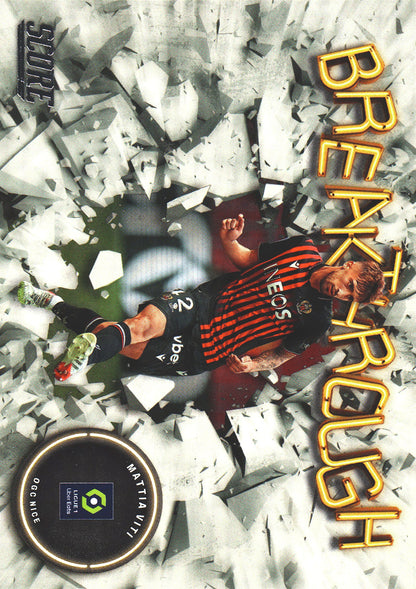 2022 Panini Score Ligue 1 Breakthrough Mattia Viti #20 OGC Nice