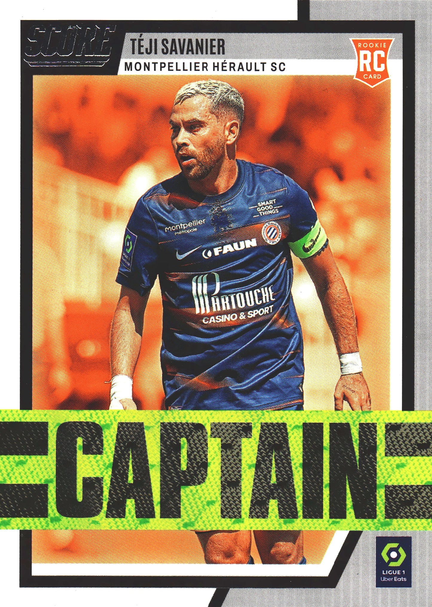 2022 Panini Score Ligue 1 Captain Teji Savanier #4 Montpellier Herault SC