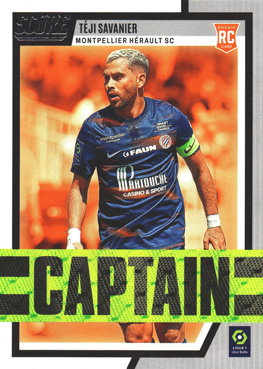 2022 Panini Score Ligue 1 Captain Teji Savanier #4 Montpellier Herault SC