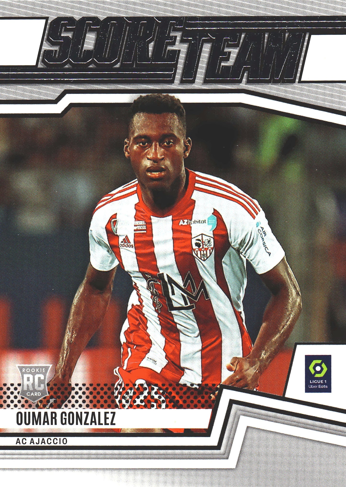 2022 Panini Score Ligue 1 Score Team Oumar Gonzalez RC #1 AC Ajaccio