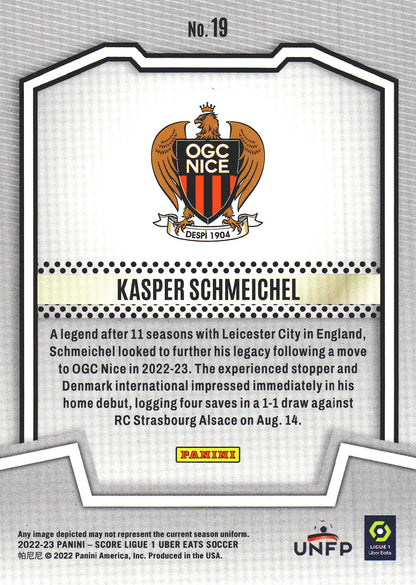 2022 Panini Score Ligue 1 Score Team Kasper Schmeichel #19 OGC Nice