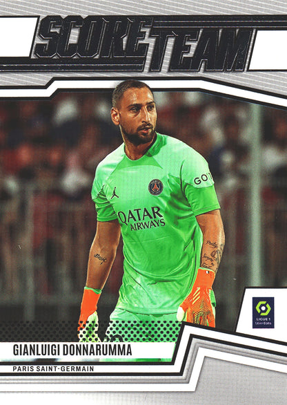 2022 Panini Score Ligue 1 Score Team Gianluigi Donnarumma #20 Paris Saint-Germain