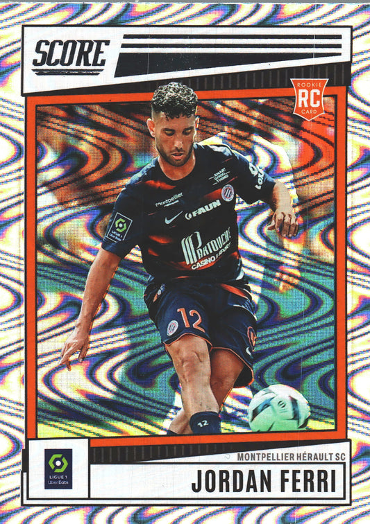 2022 Panini Score Ligue 1 Swirl RC Jordan Ferri #114 Montpellier Herault SC