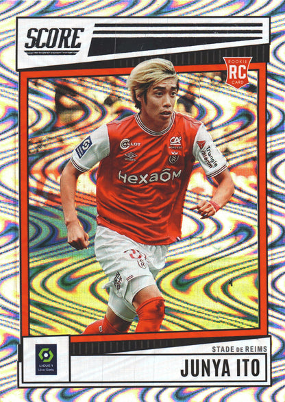 2022 Panini Score Ligue 1 Swirl RC Junya Ito #156 Stade de Reims