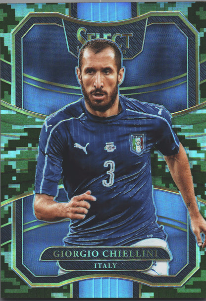 2017 Panini Select Giorgio Chiellini #90 Italie Camo Prizm /20