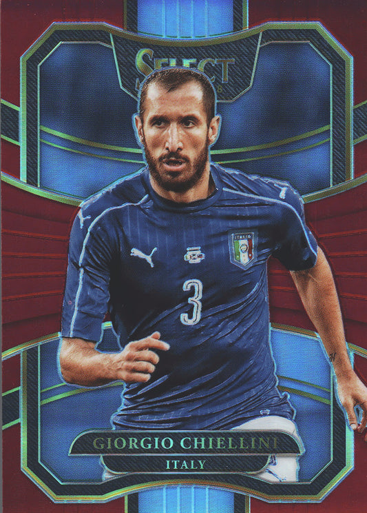 2017 Panini Select Giorgio Chiellini #90 Italie Terrace Fuchsia /199