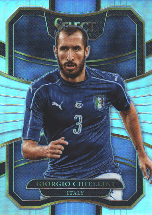 2017 Panini Select Giorgio Chiellini #90 Italie Silver Prizm