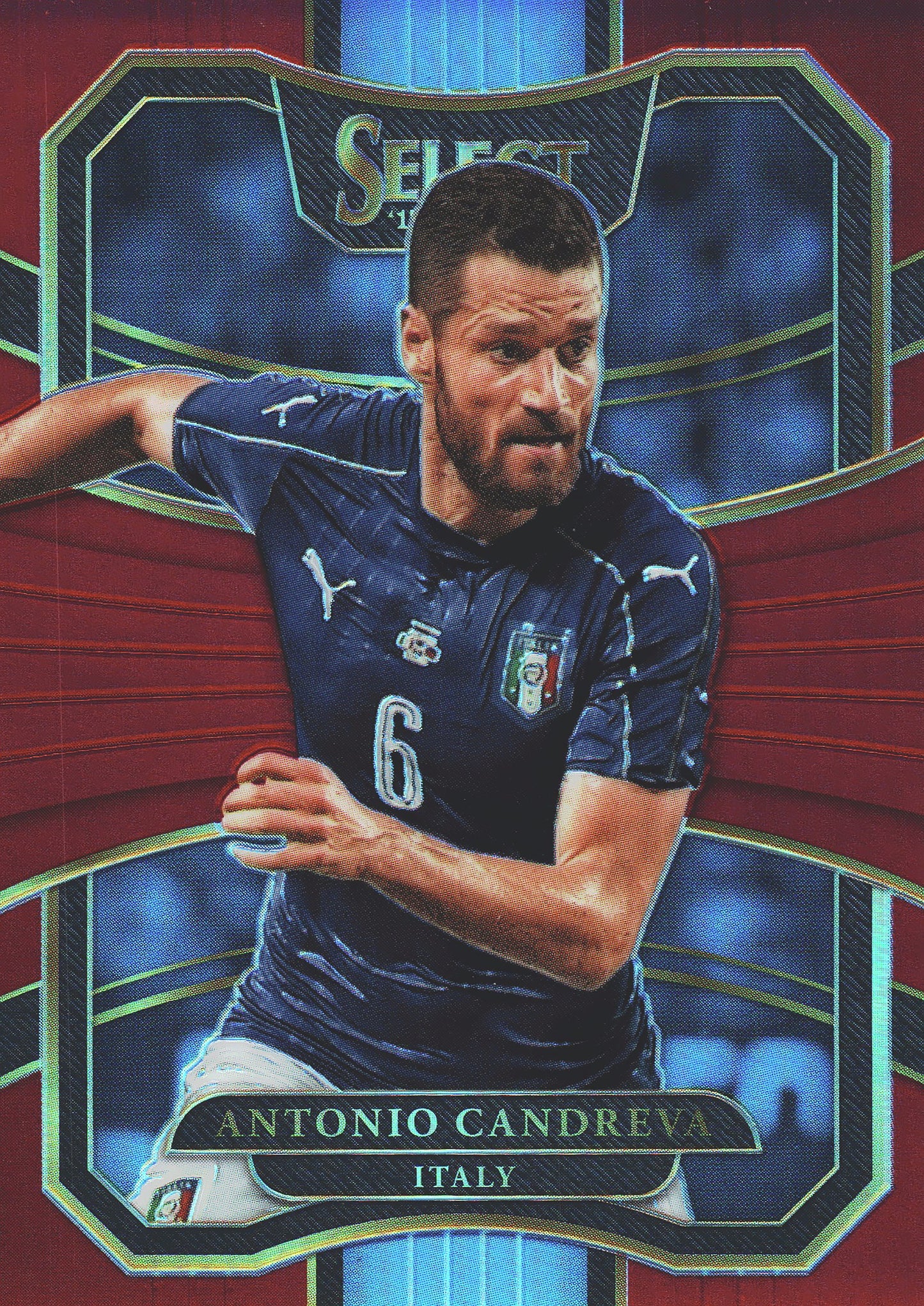 2017 Panini Select Antonio Candreva #73 Italie Terrace Fuchsia /199
