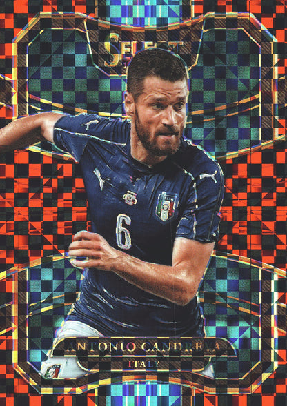 2017 Panini Select Antonio Candreva #73 Italie SP Red Checkerboard