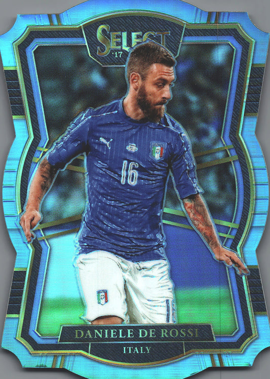 2017 Panini Select Daniele De Rossi #152 Italie Die-Cut Blue Prizm /149