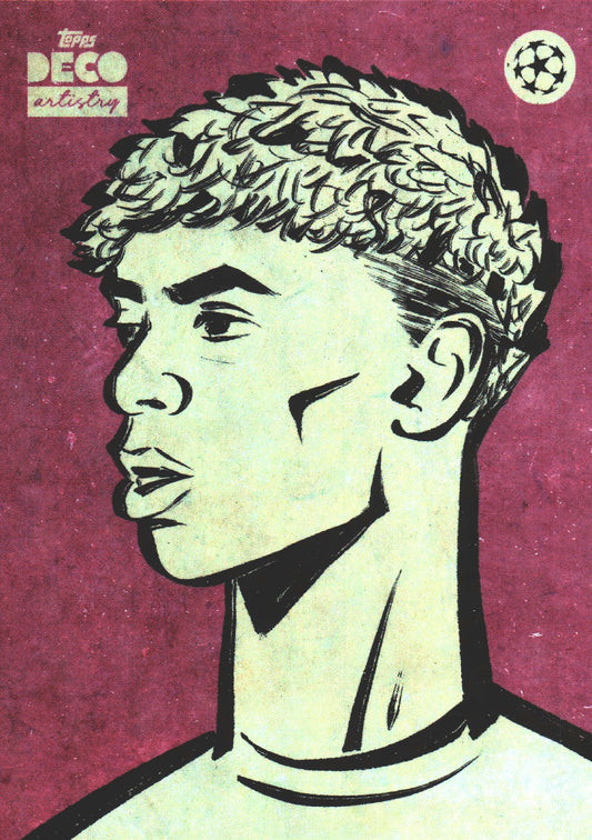 2025 Topps Deco UCC Artistry Lamine Yamal FC Barcelona