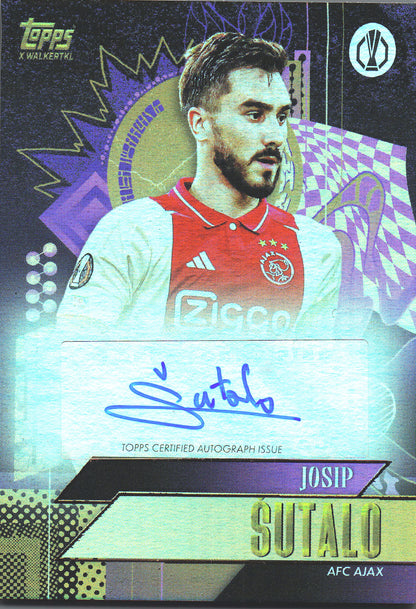 2024 Topps Gold x Walkertkl Josip Sutalo Autograph Ajax