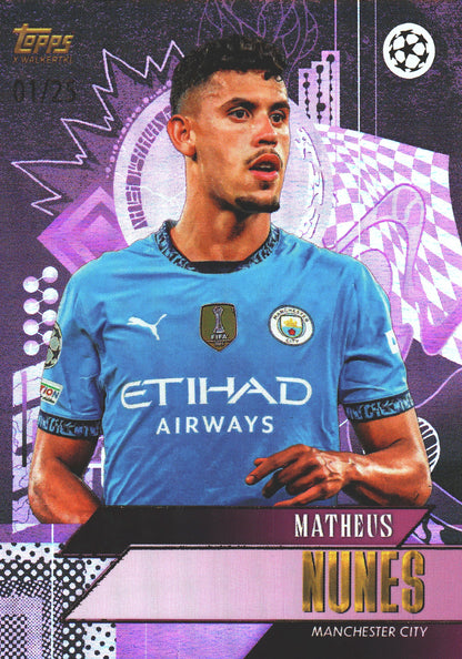 2024 Topps Gold x Walkertkl Matheus Nunes /25 Manchester City