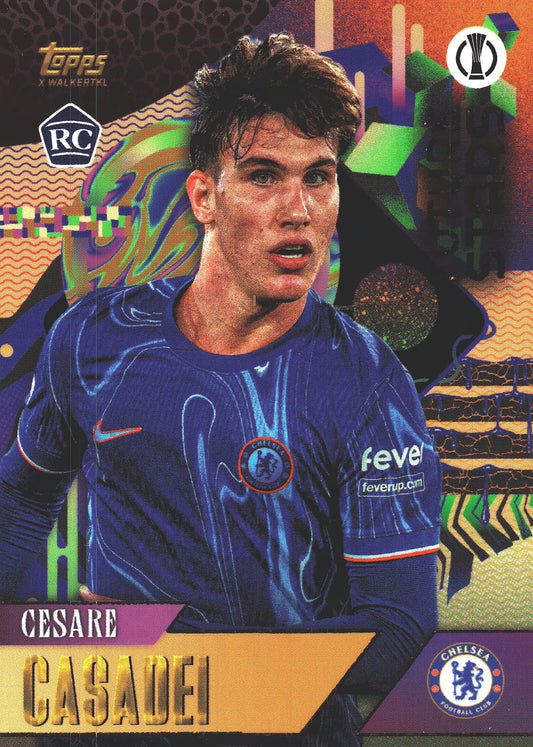 2024 Topps Gold x Walkertkl Futures Stars Cesare Casadei RC Chelsea