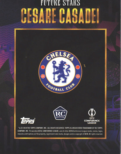 2024 Topps Gold x Walkertkl Futures Stars Cesare Casadei RC Chelsea