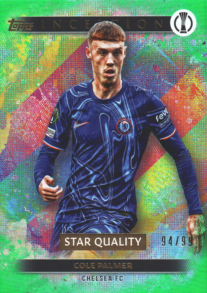 2024 Topps Inception Green /99 Cole Palmer #29 Chelsea