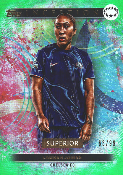 2024 Topps Inception Green /99 Lauren James #92 Chelsea