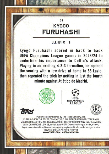 2023 Topps Museum Kyogo Furuhashi #35 Celtic FC