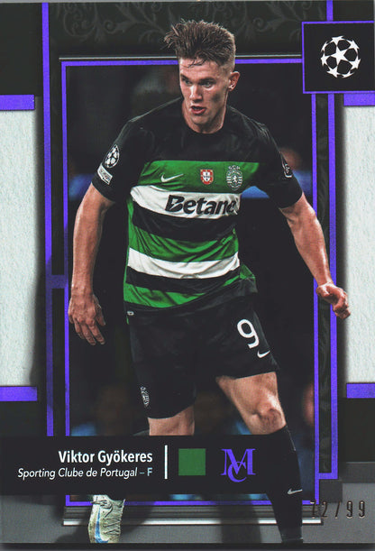 2024 Topps Museum Purple /99 Viktor Gyokeres #44 Sporting CP