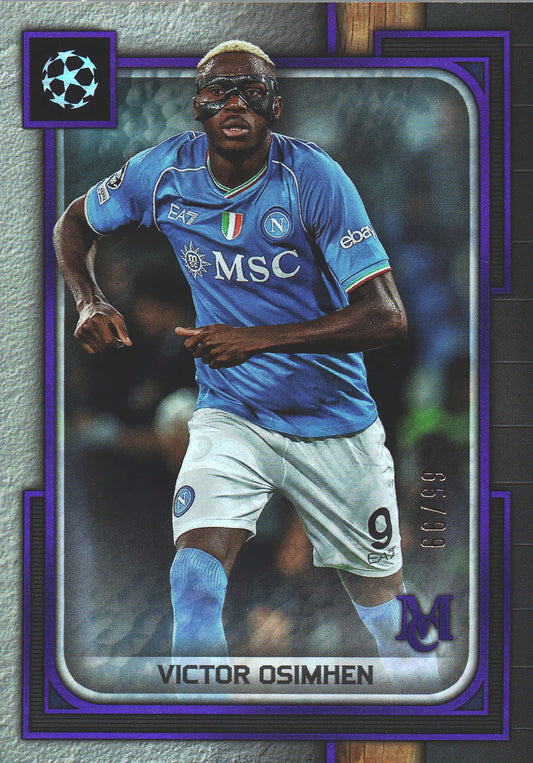 2023 Topps Museum Purple /99 Victor Osimhen #30 SSC Napoli