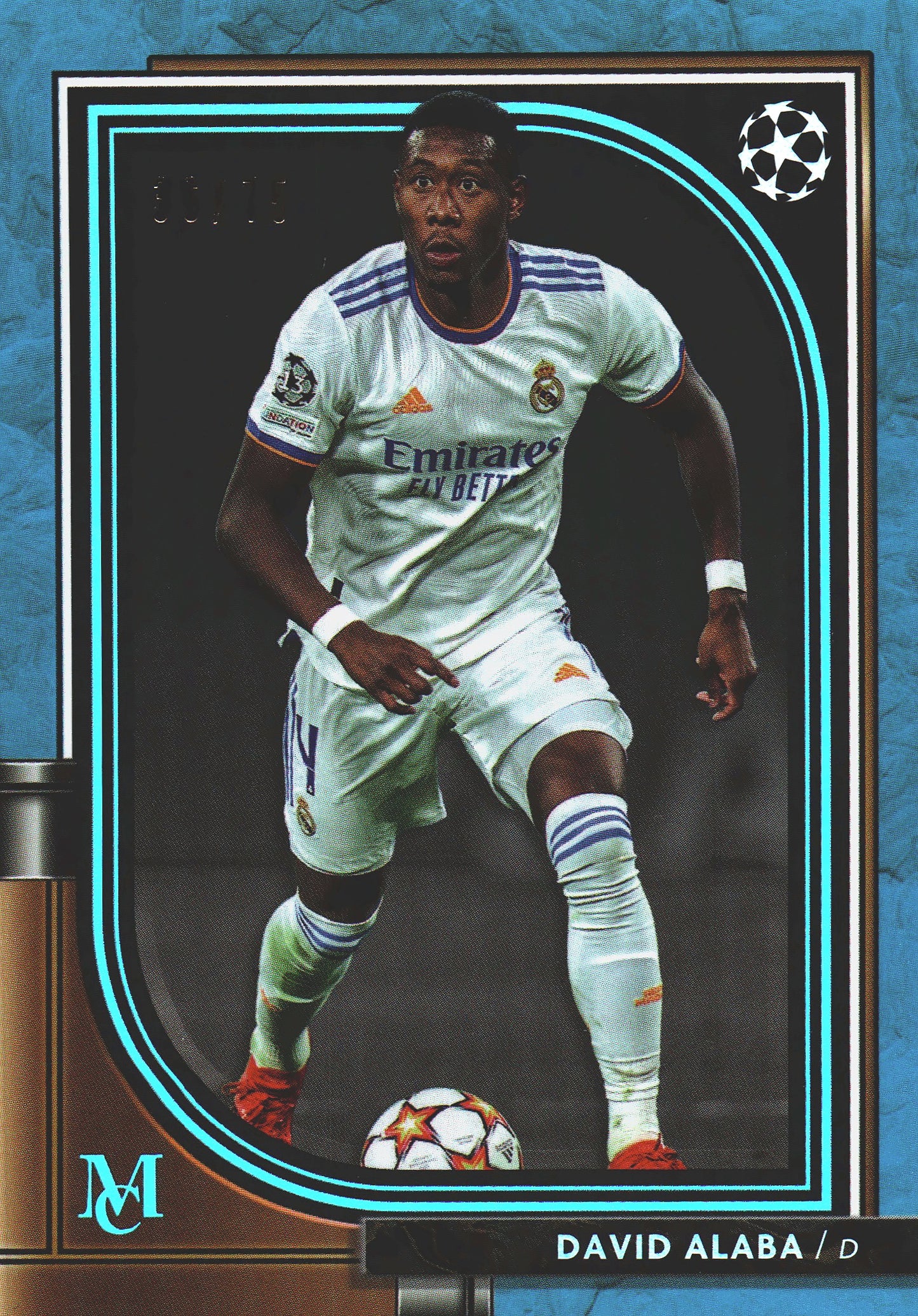 2021 Topps Museum David Alaba /75 #63 Real Madrid
