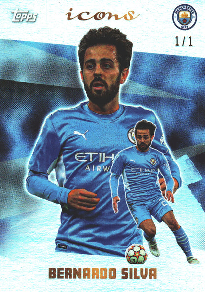 2021 Topps Icons Manchester City Bernardo Silva 1/1