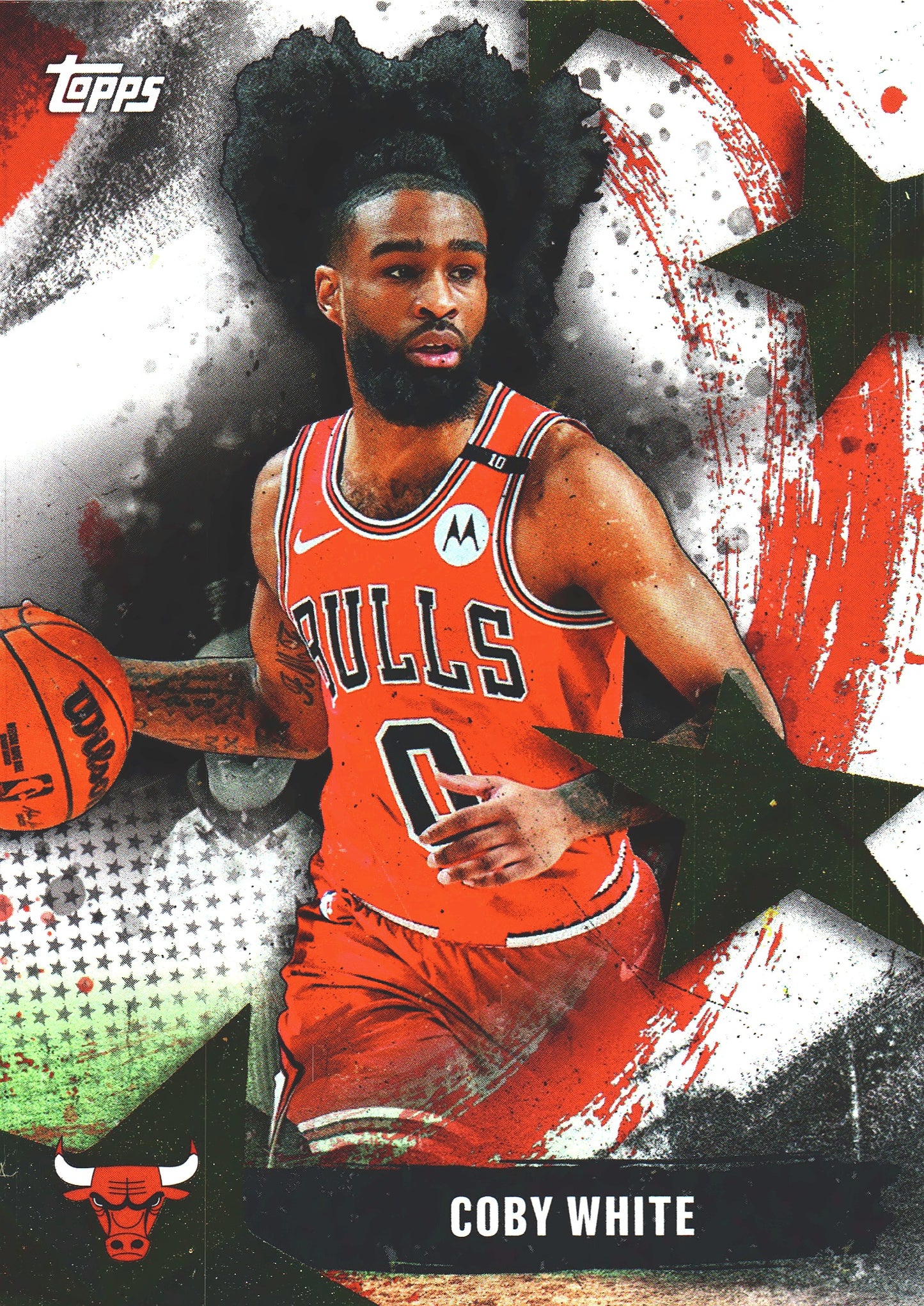 2025 Topps NBA Stars of NBA Coby White #SA-16 Chicago Bulls
