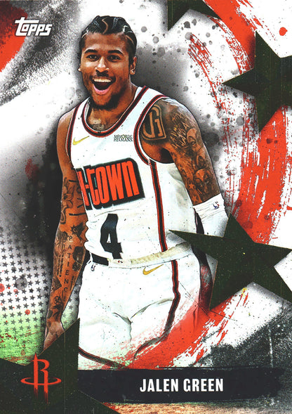 2025 Topps NBA Stars of NBA Jalen Green #SA-23 Houston Rockets