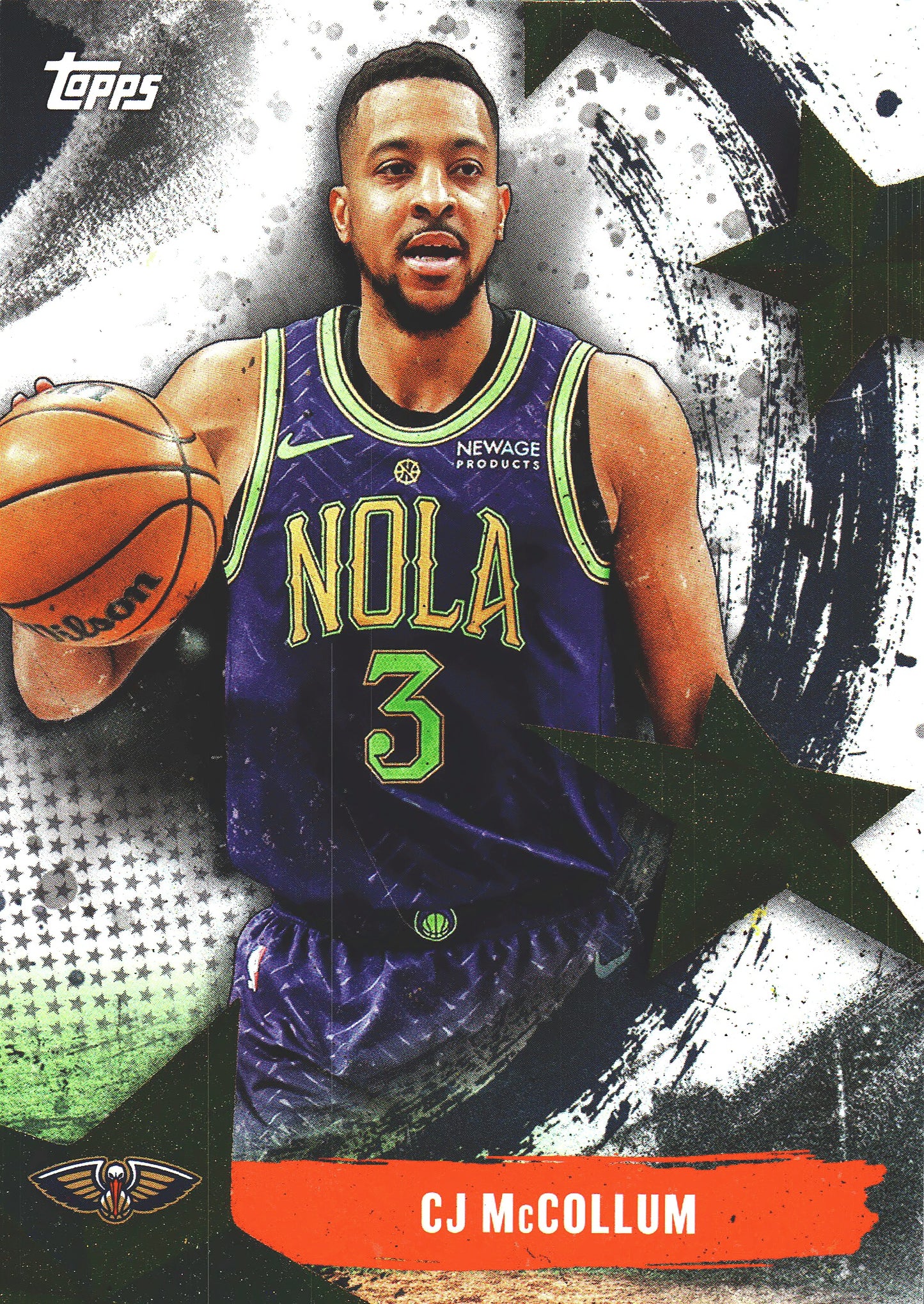 2025 Topps NBA Stars of NBA CJ McCollum #SA-30 New Orleans Pelicans