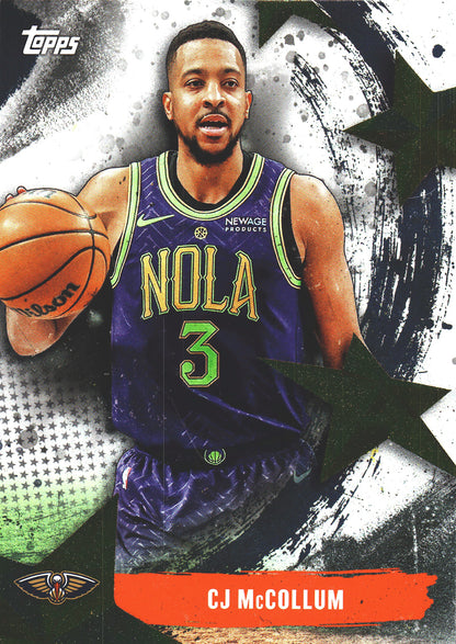 2025 Topps NBA Stars of NBA CJ McCollum #SA-30 New Orleans Pelicans