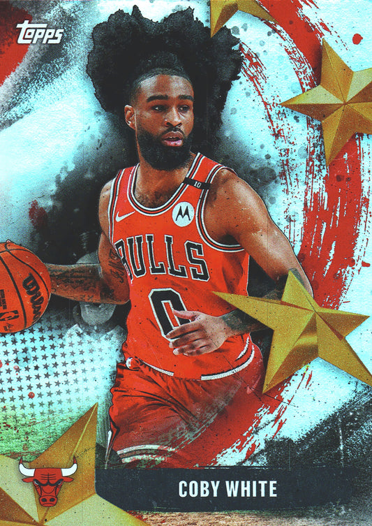 2025 Topps NBA Stars of NBA Foilboard Coby White #SA-16 Chicago Bulls
