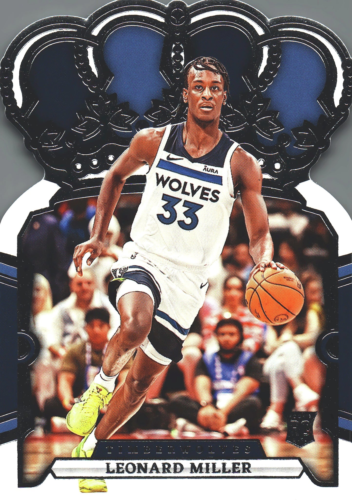 2023 Panini Crown Royale Leonard Miller RC #96 Minnesota Timberwolves