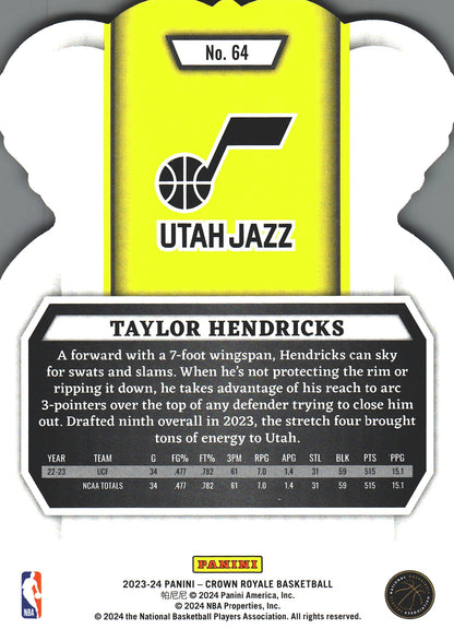 2023 Panini Crown Royale Crystal Dariq Whitehead RC #8 Brooklyn Nets