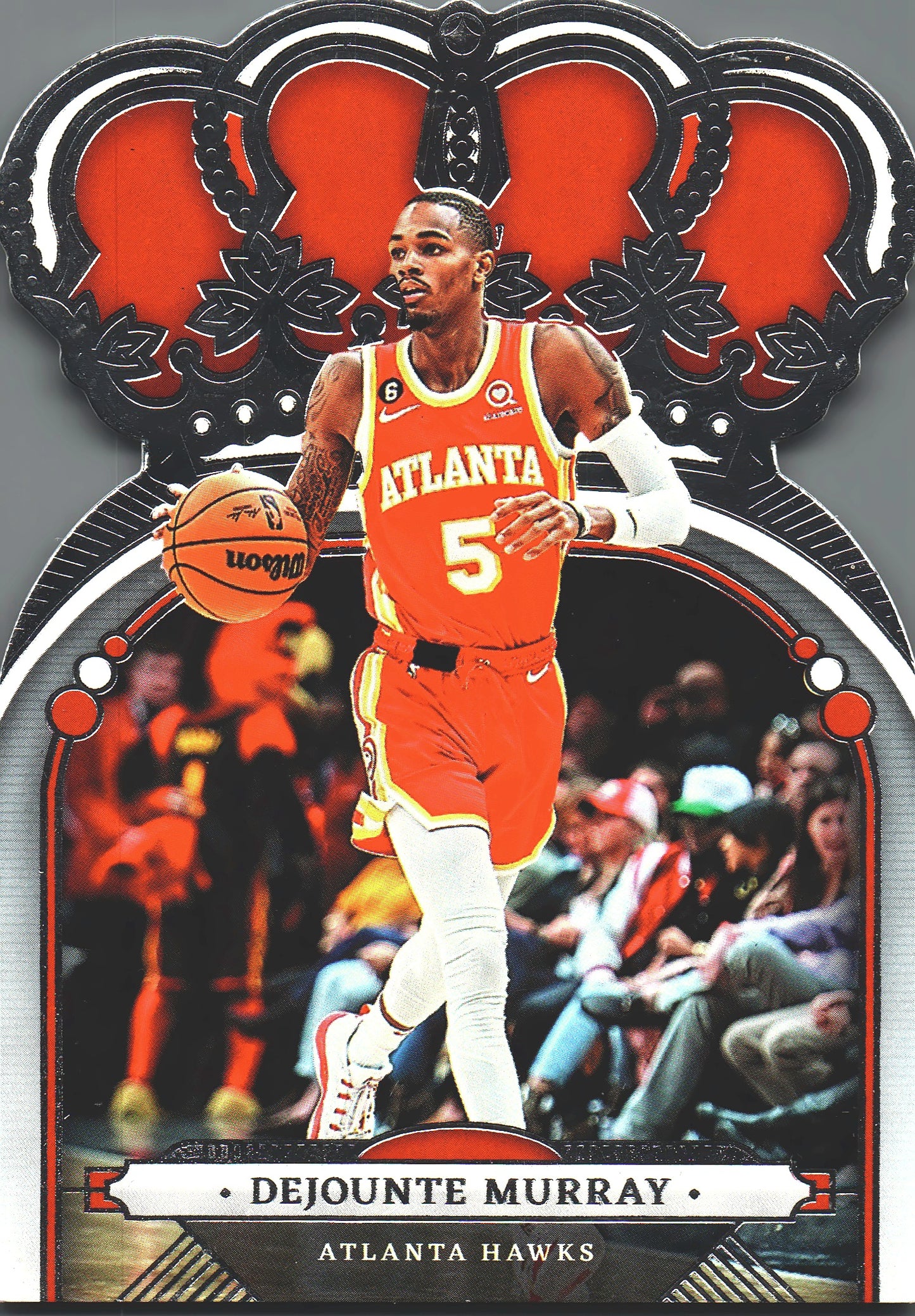 2022 Panini Crown Royale Dejounte Murray #3 Atlanta Hawks