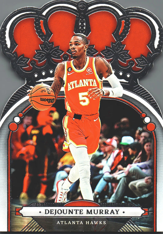 2022 Panini Crown Royale Dejounte Murray #3 Atlanta Hawks
