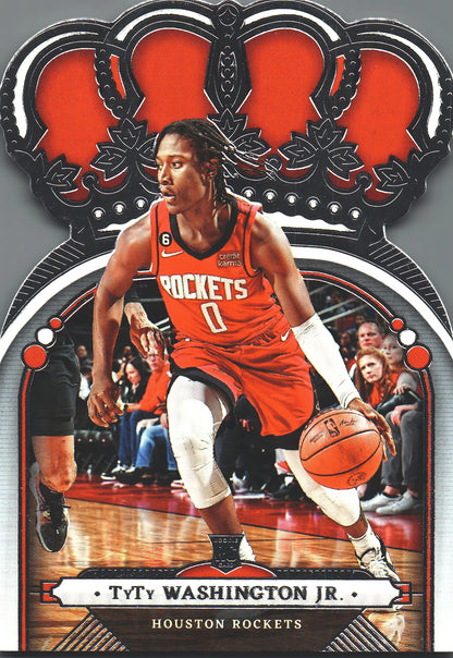 2022 Panini Crown Royale TyTy Washington Jr. RC #12 Houston Rockets