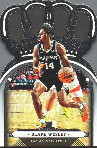2022 Panini Crown Royale Blake Wesley RC #71 San Antonio Spurs