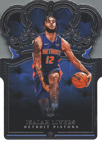 2021 Panini Crown Royale Isaiah Livers RC #7 Detroit Pistons