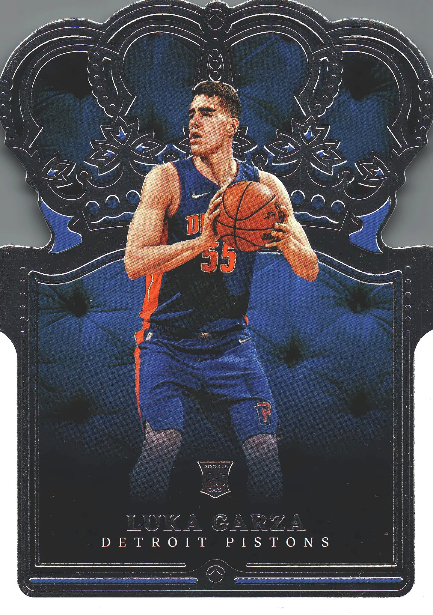 2021 Panini Crown Royale Luka Garza RC #27 Detroit Pistons