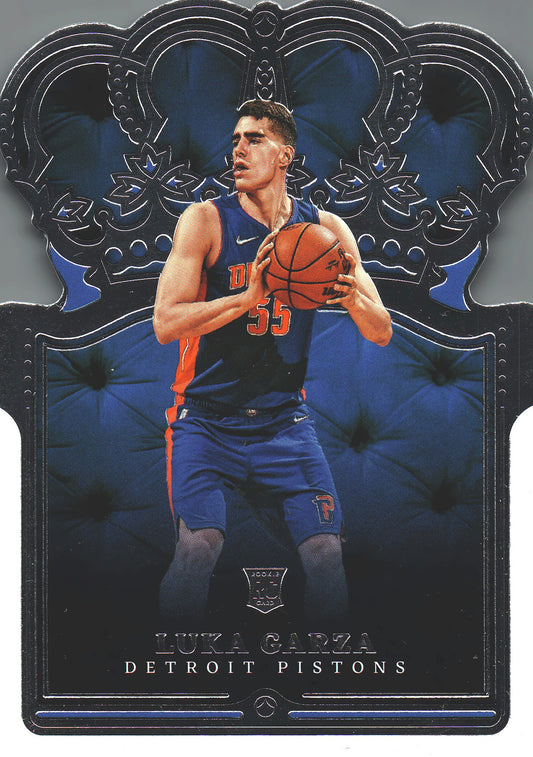 2021 Panini Crown Royale Luka Garza RC #27 Detroit Pistons