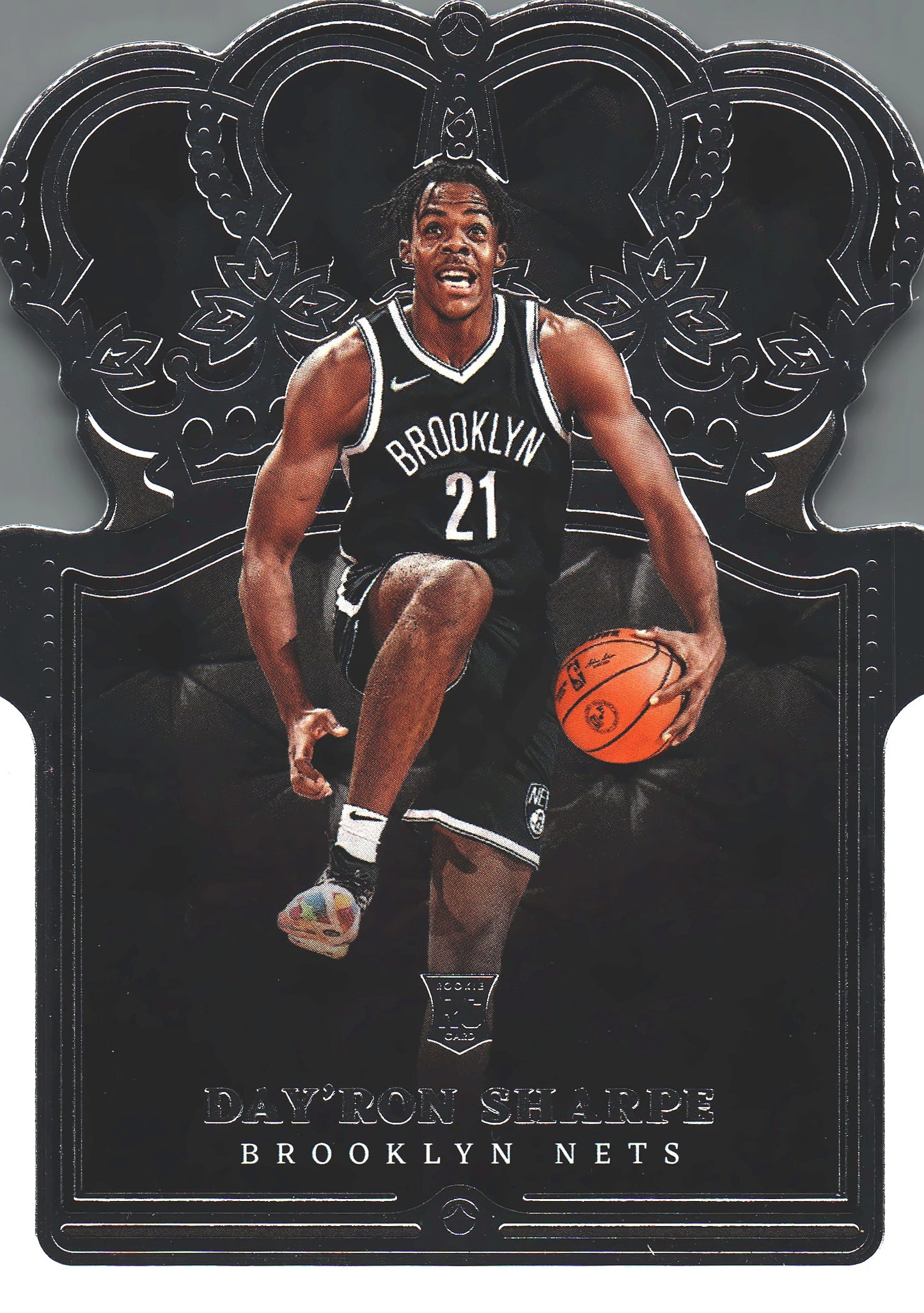 2021 Panini Crown Royale Day'Ron Sharpe RC #45 Brooklyn Nets
