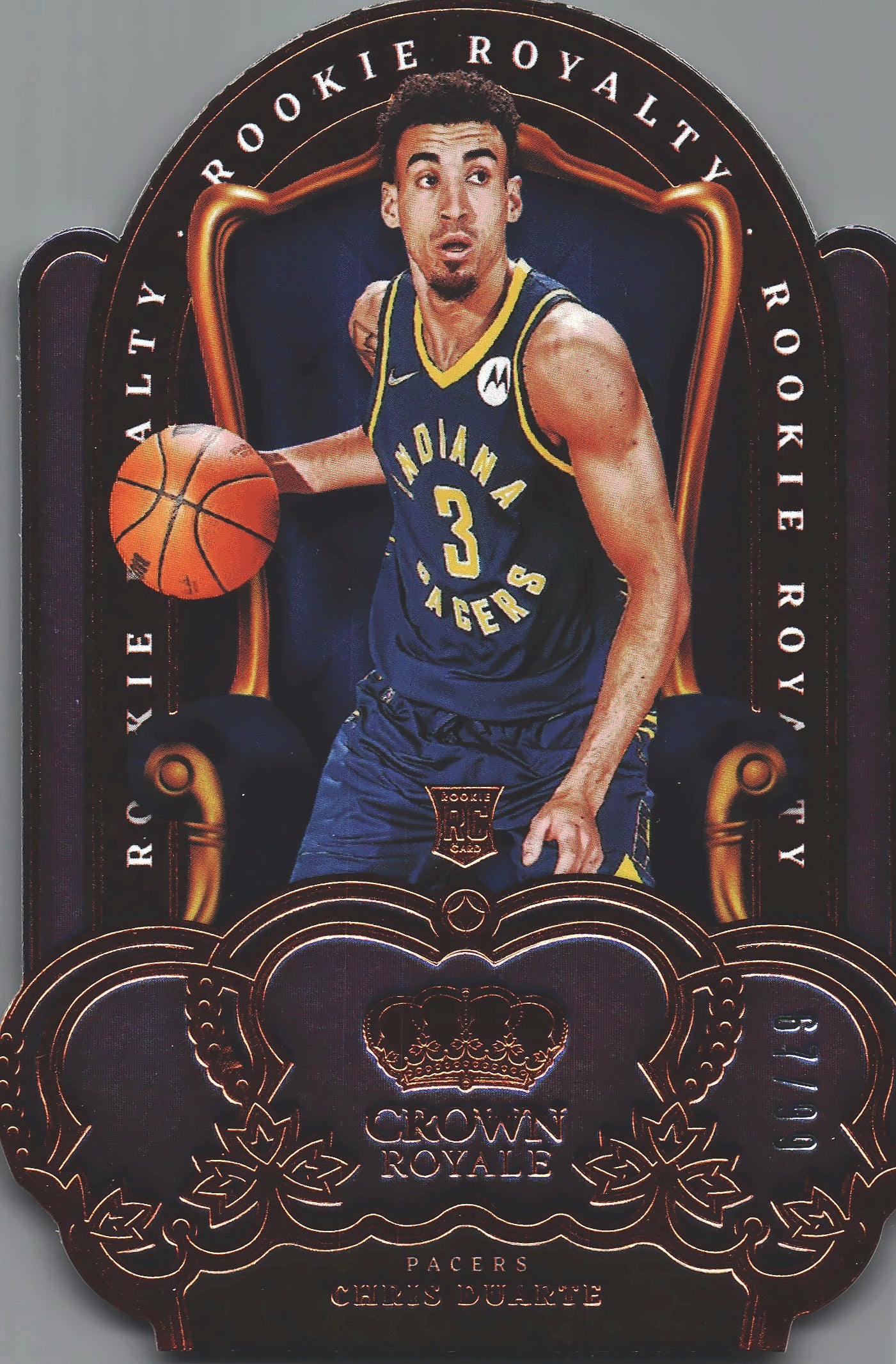 2021 Panini Crown Royale Rookie Royalty /99 Chris Duarte RC #36 Indiana Pacers