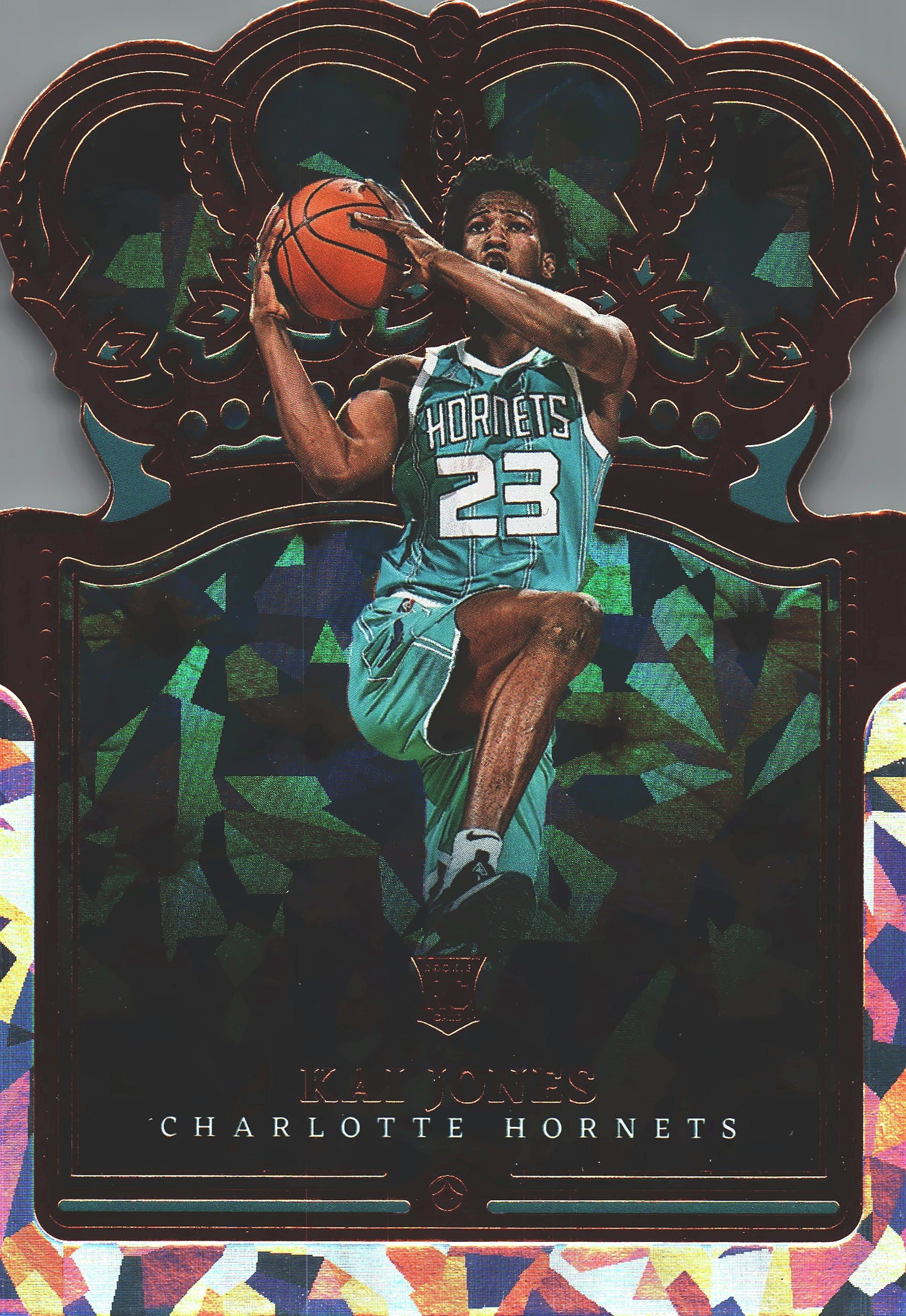 2021 Panini Crown Royale Crystal Kai Jones RC #43 Charlotte Hornets