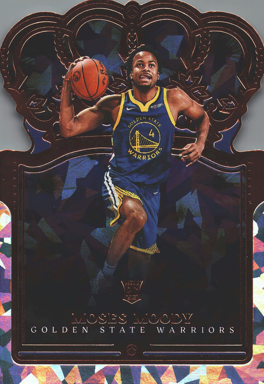 2021 Panini Crown Royale Crystal Moses Moody RC #91 Golden State Warriors