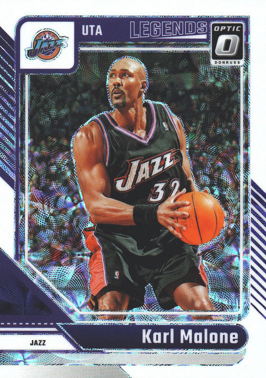 2024 Panini Donruss Optic White Scope /15 Karl Malone #229 Utah Jazz