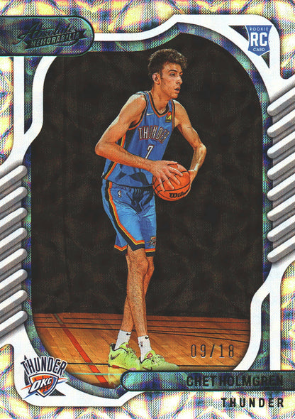 2022 Panini Chronicles Absolute Asia Jade /18 Chet Holmgren RC #102 Oklahoma City Thunder