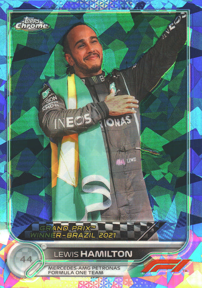 2022 Topps Chrome Sapphire Formula 1 Lewis Hamilton #169 Mercedes