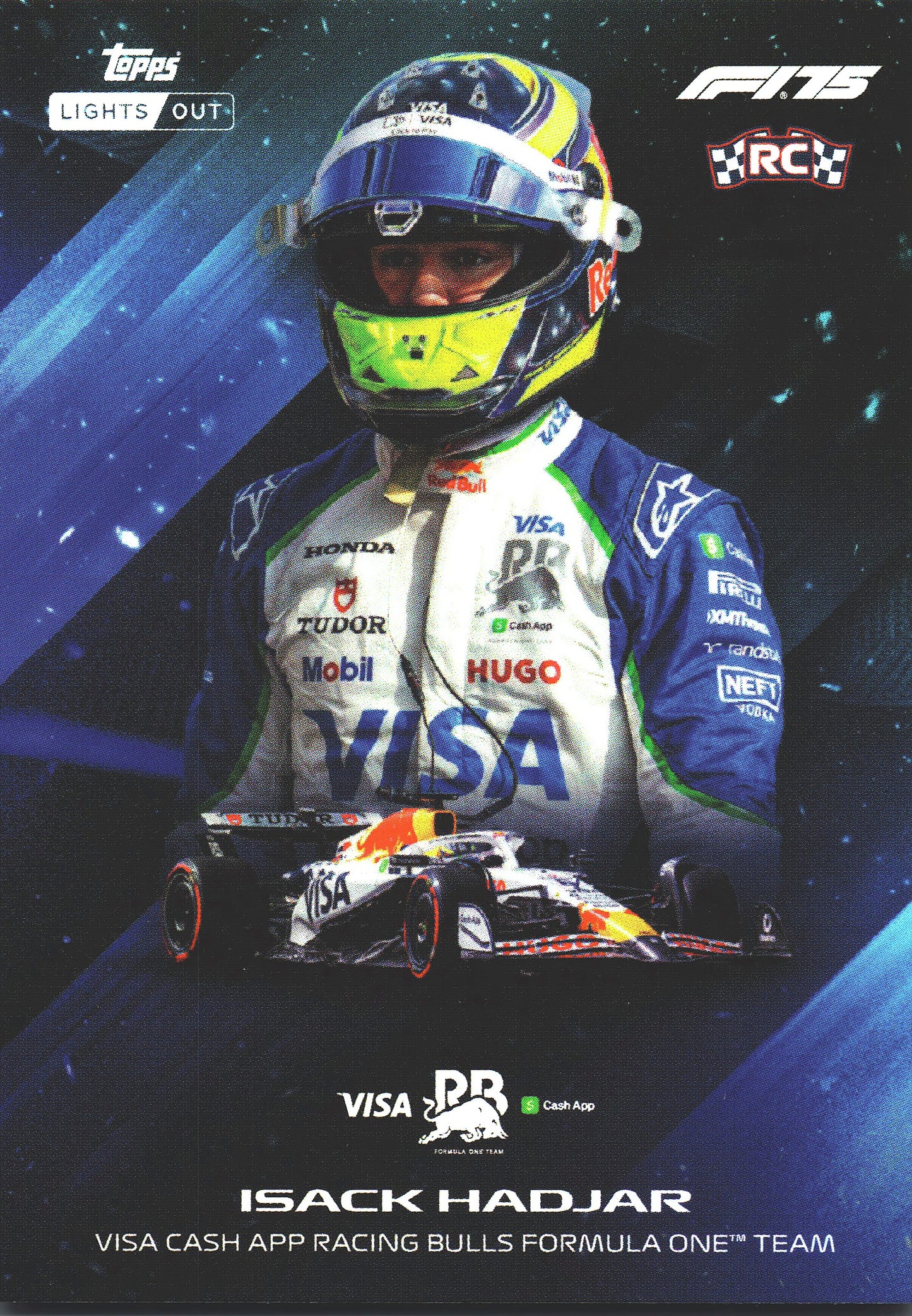 2025 Topps Lights Out Bright Future Isack Hadjar RC # Racing Bulls